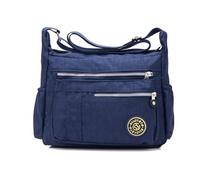 NICOLE&DORIS Hombro Crossbody Bolsos de Mano Mensajero Bandolera Impermeable Nylon Azul Oscuro
