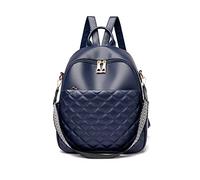 NICOLE & DORIS Mochila Moda Mujer Casual Daypack Clásica Elegante Ligero Bolso Escolar Impermeable de PU Cuero para Viajar Trabajo Escolar Azul