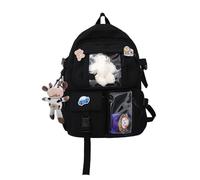 NICOLE & DORIS Mochila Mujer Linda Mochilas Niña Gran Capacidad Mochilas Escolares Mochila Kawaii ligera Bolsos Adolescente Negro