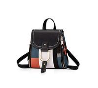 NICOLE&DORIS Mochila Mujer Mochila pequeña Bolso crossbody Bolsos de mano Mochila para damas Cuero Mochila Bolsa de hombro Negro