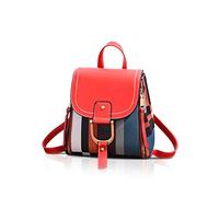 NICOLE&DORIS Mochila Mujer Mochila pequeña Bolso crossbody Bolsos de mano Mochila para damas Cuero Mochila Bolsa de hombro rojo