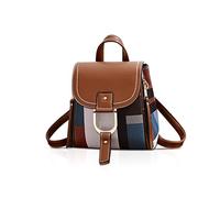 NICOLE&DORIS Mochila Mujer Mochila pequeña Bolso Crossbody Bolsos de Mano Mochila para Damas Cuero Mochila Bolsa de Hombro Naranja