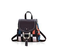NICOLE&DORIS Mochila Mujer Mochila pequeña Bolso crossbody Bolsos de mano Mochila para damas Cuero Mochila Bolsa de hombro café