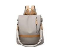 NICOLE & DORIS Mochila Mujer Moda Bolso Mochila Impermeable Antirrobo Gran Capacidad Mochila Mujer Casual Bolsa de Escuela Oxford Backpack Caqui