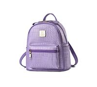 NICOLE & DORIS Mochila Mujer Pequeña Casual Mochilas de Cuero Bolsos Mochila Ligera Impermeable Mochilas de Viaje Lindo Mini Mochila Morado