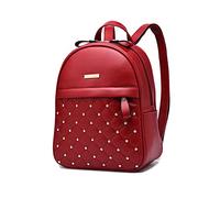 NICOLE & DORIS Mochila Mujer Pequeña de Cuero Bolsos Mochila de Moda Señoras Mochila Impermeable Casual Daypack Mochilas de Viaje Mochila con Tachuelas