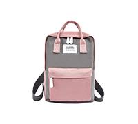 NICOLE & DORIS Mochila para mujer Bolsos Mochila de lona de escuela mochila de empalme de color impermeable de moda Bolso de Hombre