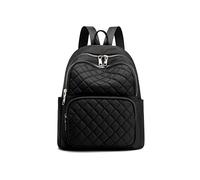 NICOLE & DORIS Mochila para Mujer Grande Bolso Mochila Casual Ligera Nylon Mochila Simple de Moda Escola Mochila de Viaje para Negocio Trabajo Universidad Negro