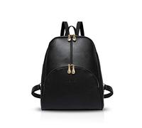 NICOLE & DORIS Mochila para Mujer Mochila Casual Impermeable Bolsas de Hombro Mochila de Moda de Mujer Mochila Escolar de imitación de Cuero Negro