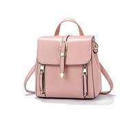 NICOLE & DORIS Mochila Pequeña Mochila Bandolera Mujer Bolsos Mochila Mini Mochila Linda Niñas PU Cuero Mochila Impermeable para Diaria Viaje Rosa