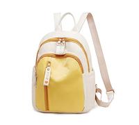 NICOLE & DORIS Mochilas Colegio,Bolsa Casual Escolar Backpack Ligera Mujer Impermeable Resistente para Uso Diario Trabajo Compras y Universidad Amarillo