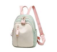 NICOLE & DORIS Mochilas Colegio,Bolsa Casual Escolar Backpack Ligera Mujer Impermeable Resistente para Uso Diario Trabajo Compras y Universidad Verde manzana