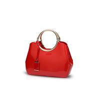 Nicole & Doris Moda Bolso de Las Señoras Tote Bolso Bandolera Pequeño Mujer Bolsos de Fiesta Cuero Bolso PU Rojo