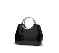 NICOLE & DORIS Moda Bolso de Las Señoras Tote Bolso Bandolera Pequeño Mujer Bolsos de Fiesta Cuero Bolso PU Negro
