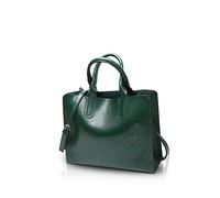 NICOLE&DORIS Moda Mujer Bolsos Bandolera Bolsos Llevados Mano Bolsos Hombro Messenger Bag Crossbody Bag Tote Durable PU, Verde