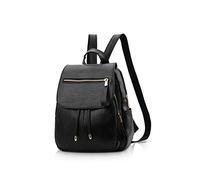 NICOLE&DORIS Moda para Mujer Mochila Mini Mochila Imitación de Cuero para Mujer Mochila Bolsa de Hombro Monederos Mochila para niñas Negro