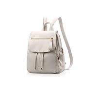 NICOLE&DORIS Moda para Mujer Mochila Mini Mochila Imitación de Cuero para Mujer Mochila Bolsa de Hombro Monederos Mochila para niñas Blanco