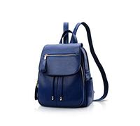 NICOLE&DORIS Moda para Mujer Mochila Mini Mochila Imitación de Cuero para Mujer Mochila Bolsa de Hombro Monederos Mochila para niñas Azul Oscuro