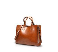 NICOLE&DORIS Mode Bolsos de Mano para Mujer Monederos Bolso Crossbody Mujer Bolso de Bandolera Bolsa Tote Durable PU Marrón