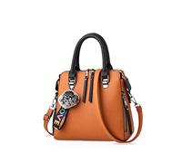 NICOLE&DORIS Mujer Moda Bolsos de Mano Clásico Señoras Cuerpo Cruzado Bolsa de Hombro Bolsa de Mensajero Cuero Gran Capacidad Amarillo