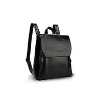 NICOLE&DORIS Nuevo Mode Elegante Mochila Bolsa De Viaje Mochila Bolso del Hombro Suave Durable PU Negro