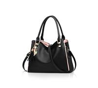 NICOLE&DORIS Señoras Bolsa de hombro Hobos y bolsos de hombro para mujer Bolsos de moda Grande Bolso de mano Negro