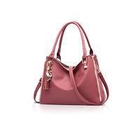 NICOLE&DORIS Señoras Bolsa de hombro Hobos y bolsos de hombro para mujer Bolsos de moda Grande Bolso de mano Rosado