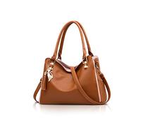NICOLE&DORIS Señoras Bolsa de hombro Hobos y bolsos de hombro para mujer Bolsos de moda Grande Bolso de mano marrón