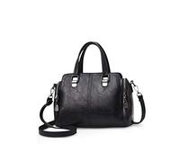 NICOLE&DORIS Señoras Moda Bolsas de asa superior Bolsos retro Bolsa de hombro Bolso cruzado para mujeres Negro