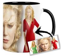Nicole Kidman Taza Ceramica Interior y Asa Negra