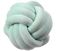 Nicole Knupfer Knot - Almohada nudos, de peluche, suave, nudos, bola, decoración, cama, habitación (verde menta, 20 cm de diámetro)
