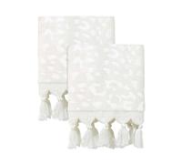 Nicole Miller - Accesorios de baño Celina Collection, 2 Toallas de Mano, Color Crema, 2 Unidades