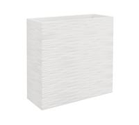 Nicoli Vaso Separé Elegance en resina con efecto relieve para interior y exterior, diseño moderno ideal para crear divisores o paredes verdes, resistente a rayos UV y cambios térmicos - 80x30x75h -