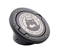 NICOLIE Tapa De Tanque De Gasolina De Puerta De Combustible De Metal Compatible con Jeep Wrangler Jk Unlimited 07-17