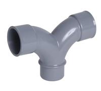 Nicoll OH8 - Codo de PVC doble, macho/hembra, 87/30°, paralelo, 40 mm de diámetro