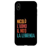 Nicolò L'Uomo Il Mito La Leggenda Festa di Compleanno Carcasa para iPhone XS MAX