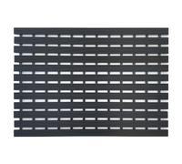 Nicoman Alfombra de Listones para Exteriores, con Drenaje Mate, para Puerta de jardín, Entrada, cobertizo, Garaje, Piscina, Antideslizante, fácil de Limpiar (Negro, 61 x 43 cm)
