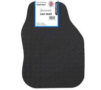 Nicoman Alfombrillas universales Negras para Coche, Antideslizantes, protección para Todo Tipo de Clima, Recortadas para Adaptarse a SUV, Furgonetas, sedanes, Camiones, Impermeables, Fabricadas en