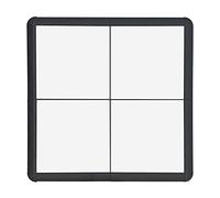 Nicoman Dance-floor-pack-4-wt Pista de Baile, Unisex, Grano de Madera Blanca, Set of 4 Tiles
