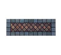 Nicoman Felpudo estrecho para puerta de azulejos, respetuoso con el medio ambiente, resistente, antideslizante, rascador de suciedad para interiores y exteriores, jardín, cobertizo, entrada de garaje,