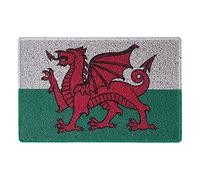 Nicoman Wales - Felpudo con Bandera de dragón, 60 x 40 cm