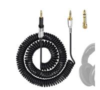 Nicoone Cable en espiral para auriculares HiFi de 3,5 mm a 2,5 mm Cable en espiral de sonido estéreo para Sennheiser HD6 HD7 HD8 HD515 HD518 HD558 HD598, Plug And Play