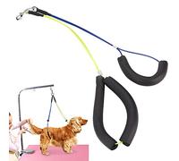 Nicoone Correa para El Cuidado de Mascotas Mesa de Aseo Ajustable Cuerda para El Cuello Y La Cadera Juego de Correas para El Vientre para La Mesa de Aseo de Mascotas Lazo para El Aseo de