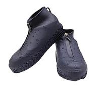 Nicoone Fundas de Zapatos Reutilizables 1 par de Fundas de Silicona Impermeables para Zapatos Fundas de Zapatos de Lluvia Antideslizantes Plegables Reutilizables con Cremallera