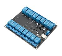 Nicoone Módulo de relé de 16 canales con optoacoplador, CC 7-38 V USB controlado SPDT interruptor relé módulo optoaislado tablero