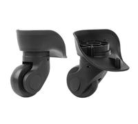 Nicoone Ruedas Maletas Repuesto, Ruedas Giratorias para Equipaje de PVC,Reemplazo de Ruedas para Maleta de Viaje,Black,W041-2 L