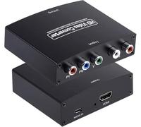 Nicoone YPbPr a HDMI Compatible Convertidor Componente a HDMI Compatible Video Audio Adaptador 1080P para Consola de DVD a Monitor HDTV