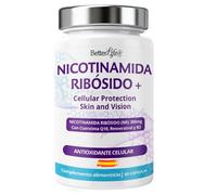 Nicotinamida Ribósido 300mg NAD con CoQ10 Resveratrol B2 Pimienta Negra Alta Absorción Energía Celular Antioxidante Longevidad Vitalidad Anti Edad Sistema Inmune Metabolismo 1 cápsula al día 2 meses