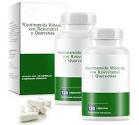 Nicotinamida Ribósido con Resveratrol y Quercetina 120 Cápsulas,Complemento Alimenticio (2PCS)