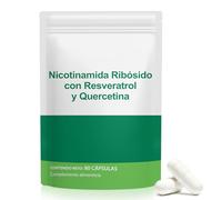 Nicotinamida Ribósido con Resveratrol y Quercetina 80 Cápsulas - Complemento Alimenticio